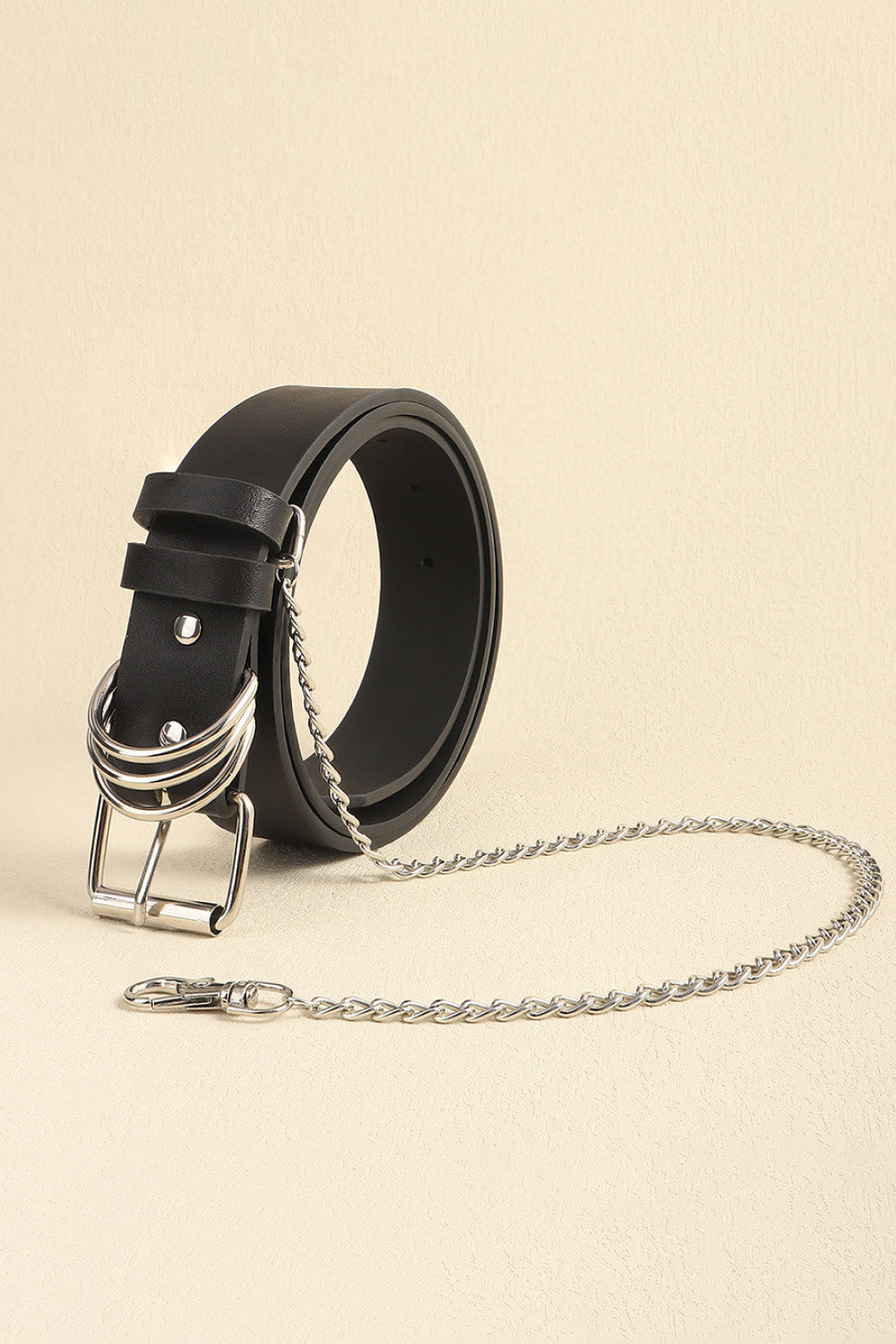 PU Leather Alloy Chain Belt - The Boutie Shop