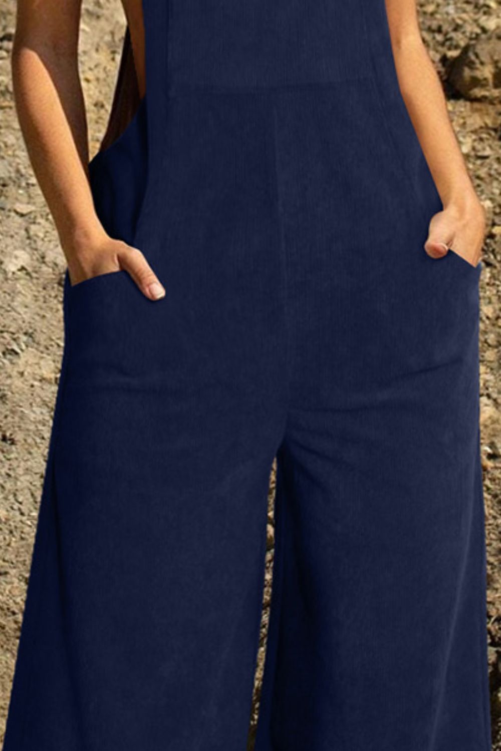 Pocketed Wide Leg Overall - The Boutie Shop