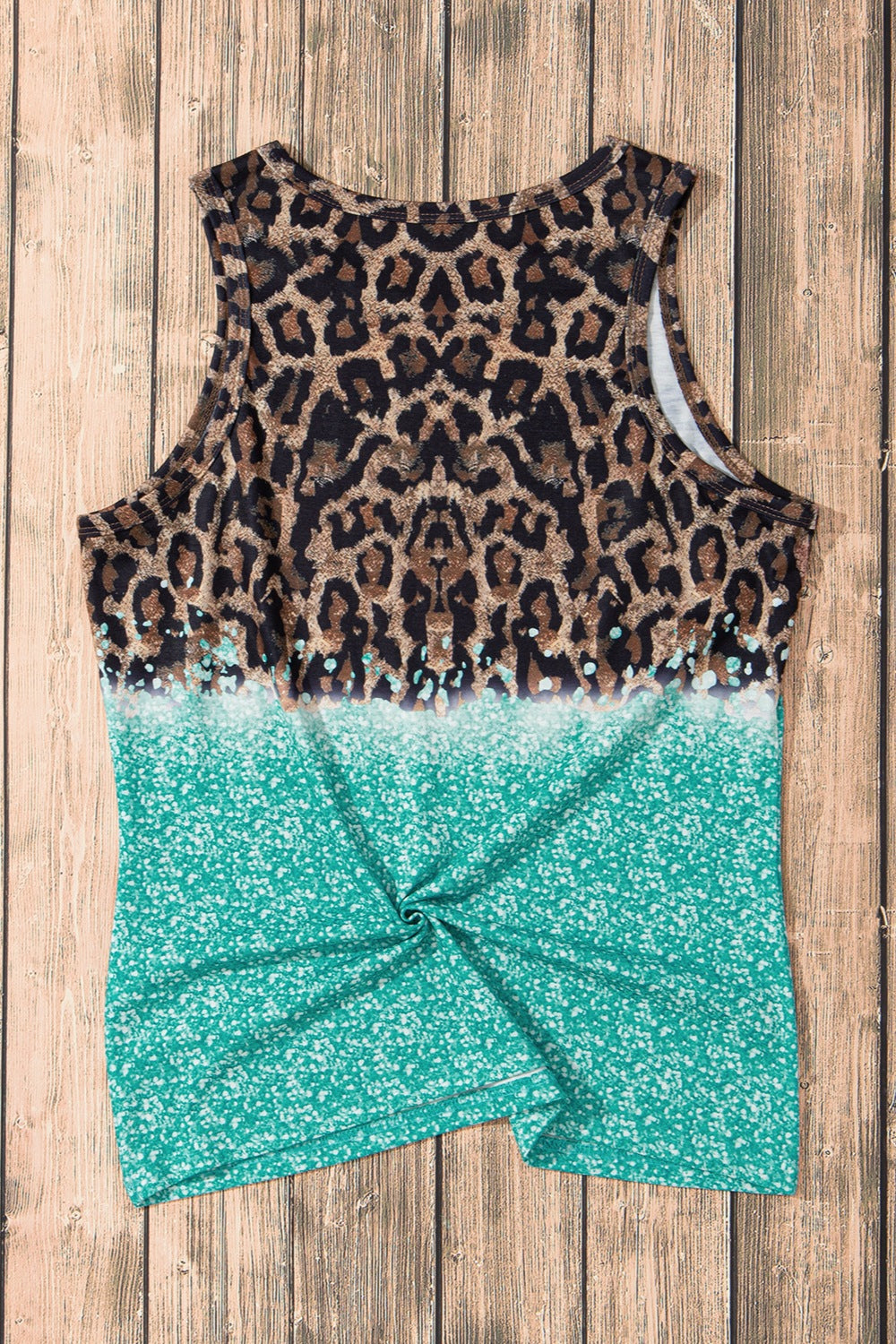 Leopard Round Neck Tank - The Boutie Shop