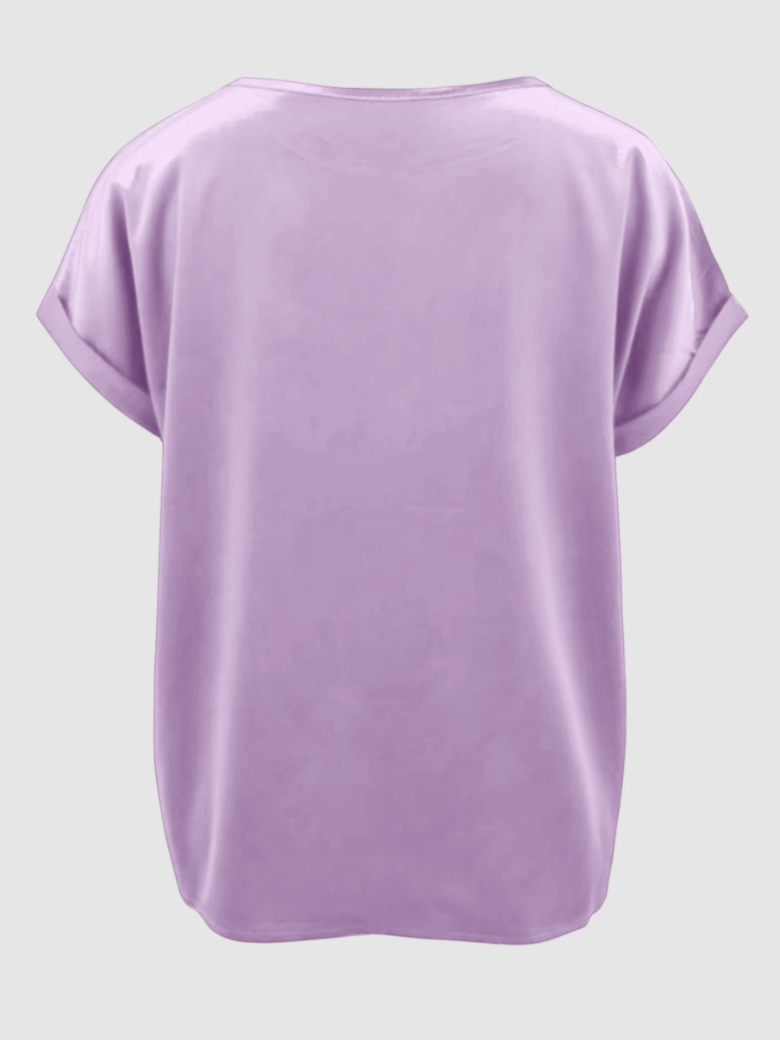 Round Neck Short Sleeve T-Shirt - The Boutie Shop