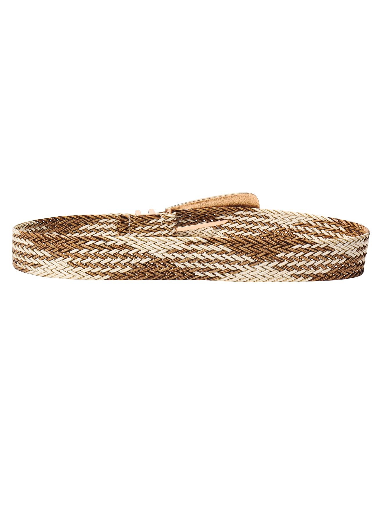 Irregular Buckle Braid Belt - The Boutie Shop