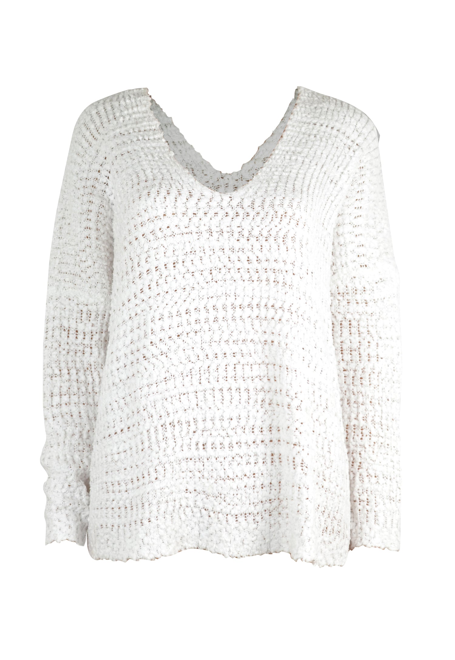 Angel Wings Single Shoulder Long Sleeve Sweater - The Boutie Shop