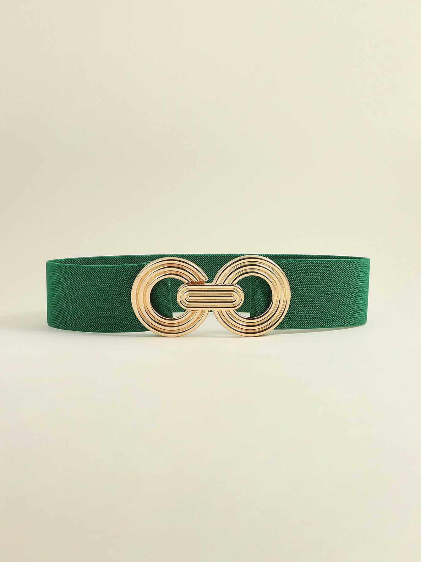 Geometric Buckle Elastic Wide Belt - The Boutie Shop