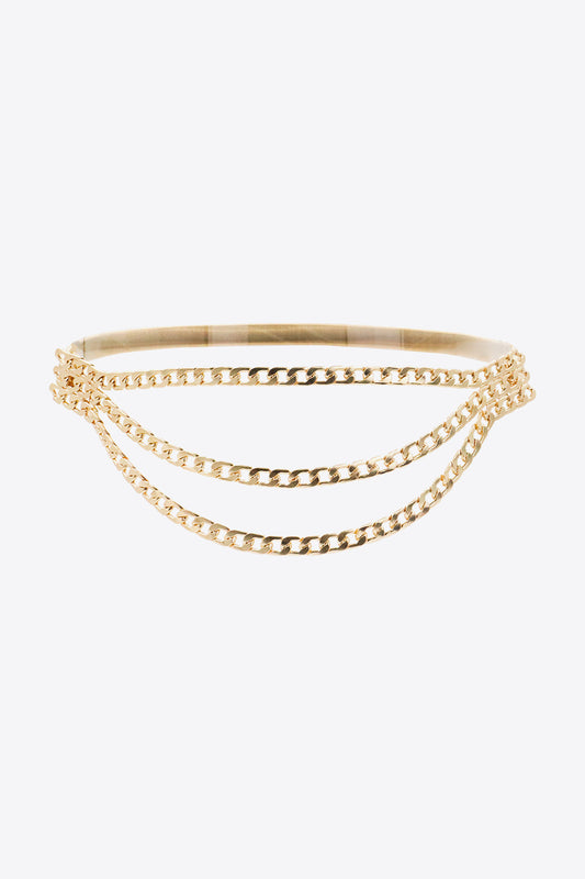 Metal Triple-Layered Chain Belt - The Boutie Shop