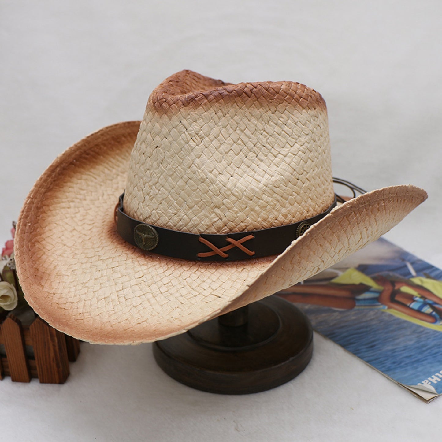 Papyrus Wide Brim Cowboy Hat