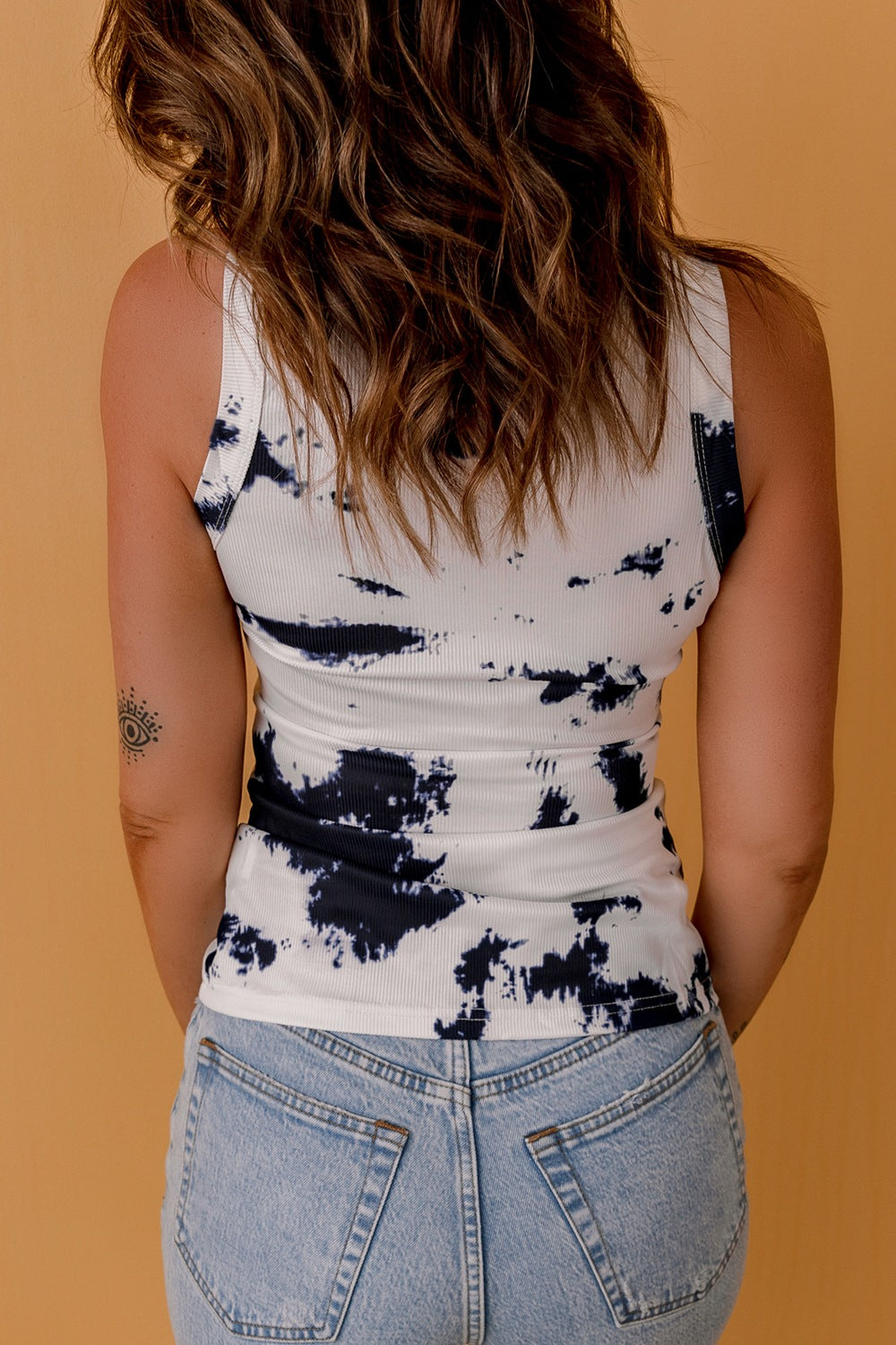 Tie-Dye Round Neck Tank - The Boutie Shop