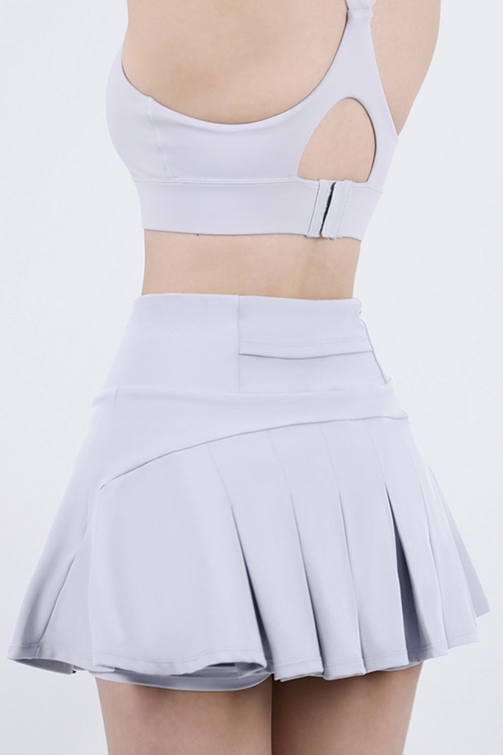 High Waist Pleated Active Skirt - The Boutie Shop