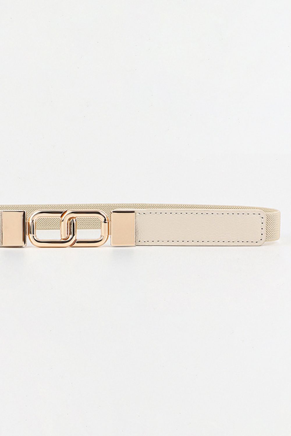 Geometric Double Buckle Elastic Belt - The Boutie Shop