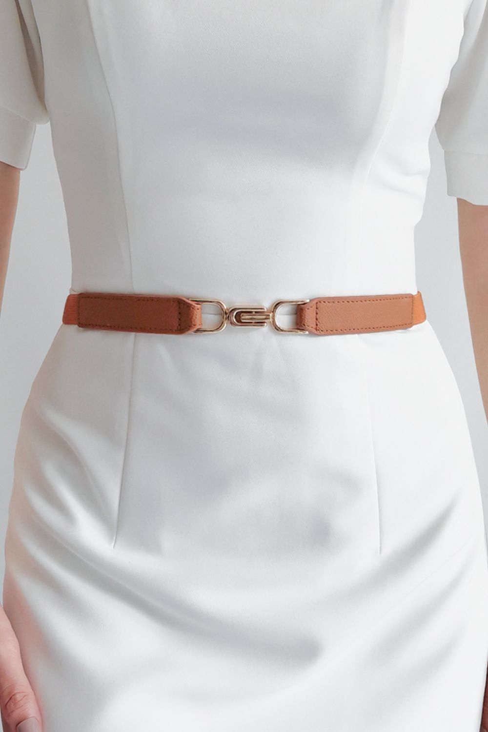 Alloy Buckle Elastic Belt - The Boutie Shop