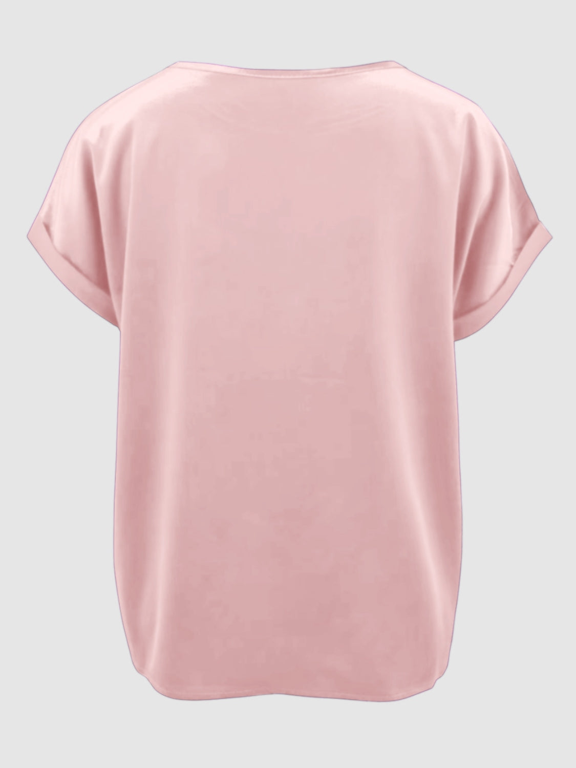 Round Neck Short Sleeve T-Shirt - The Boutie Shop