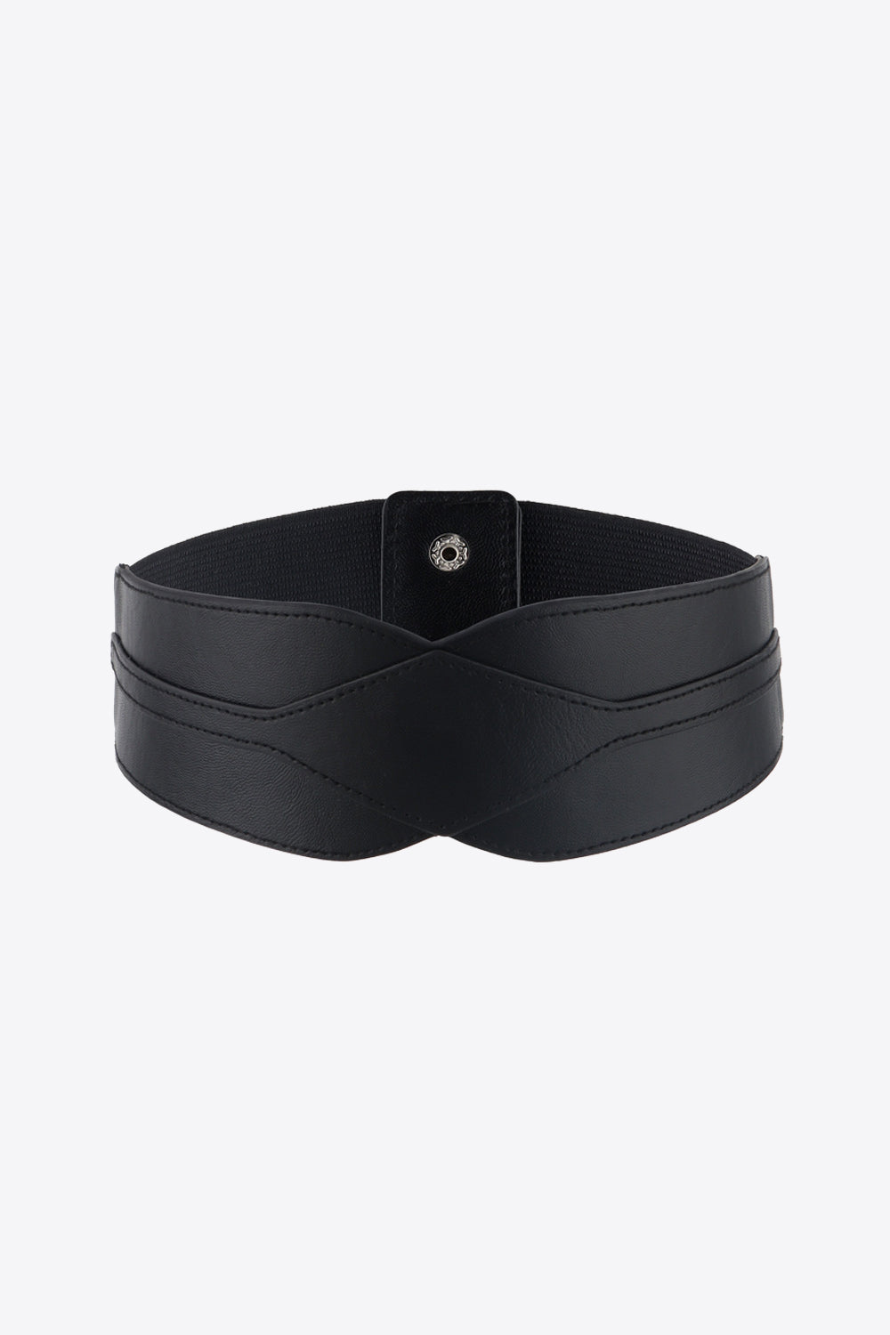 Elastic Wide PU Belt - The Boutie Shop