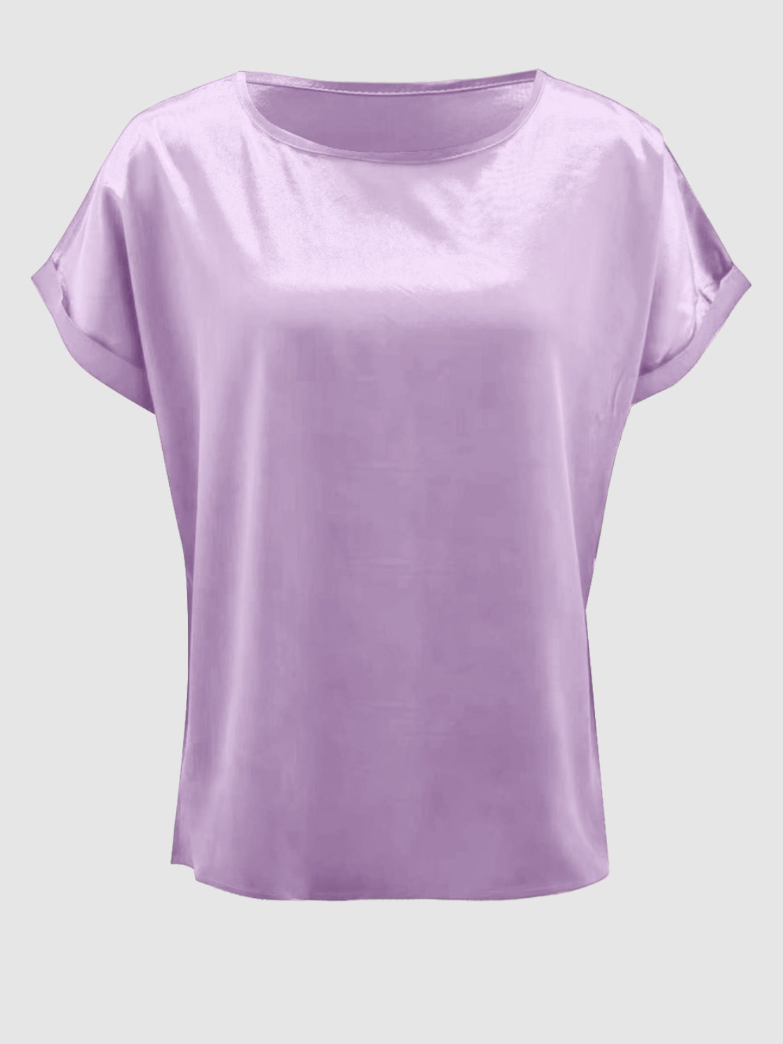 Round Neck Short Sleeve T-Shirt - The Boutie Shop