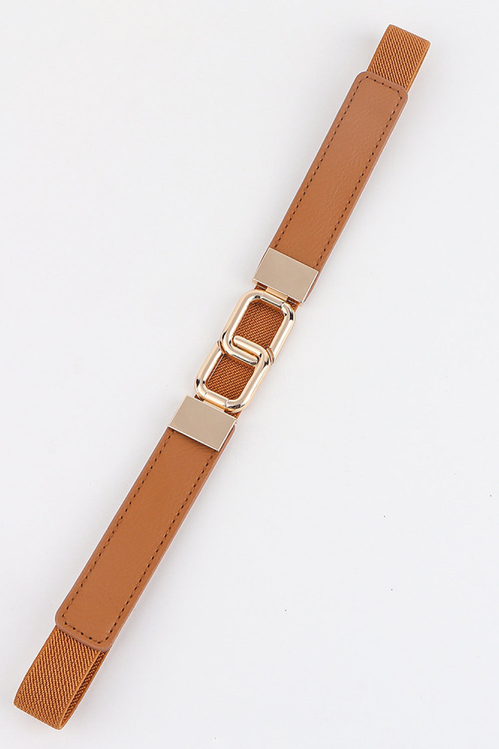 Geometric Double Buckle Elastic Belt - The Boutie Shop