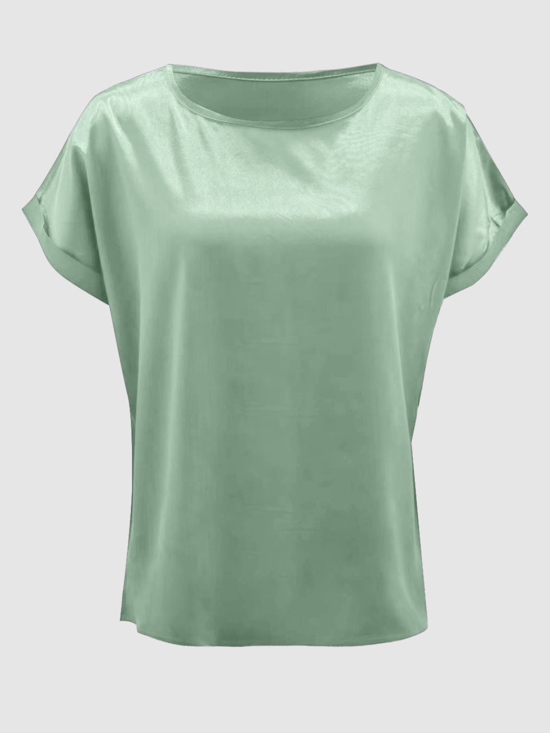 Round Neck Short Sleeve T-Shirt - The Boutie Shop