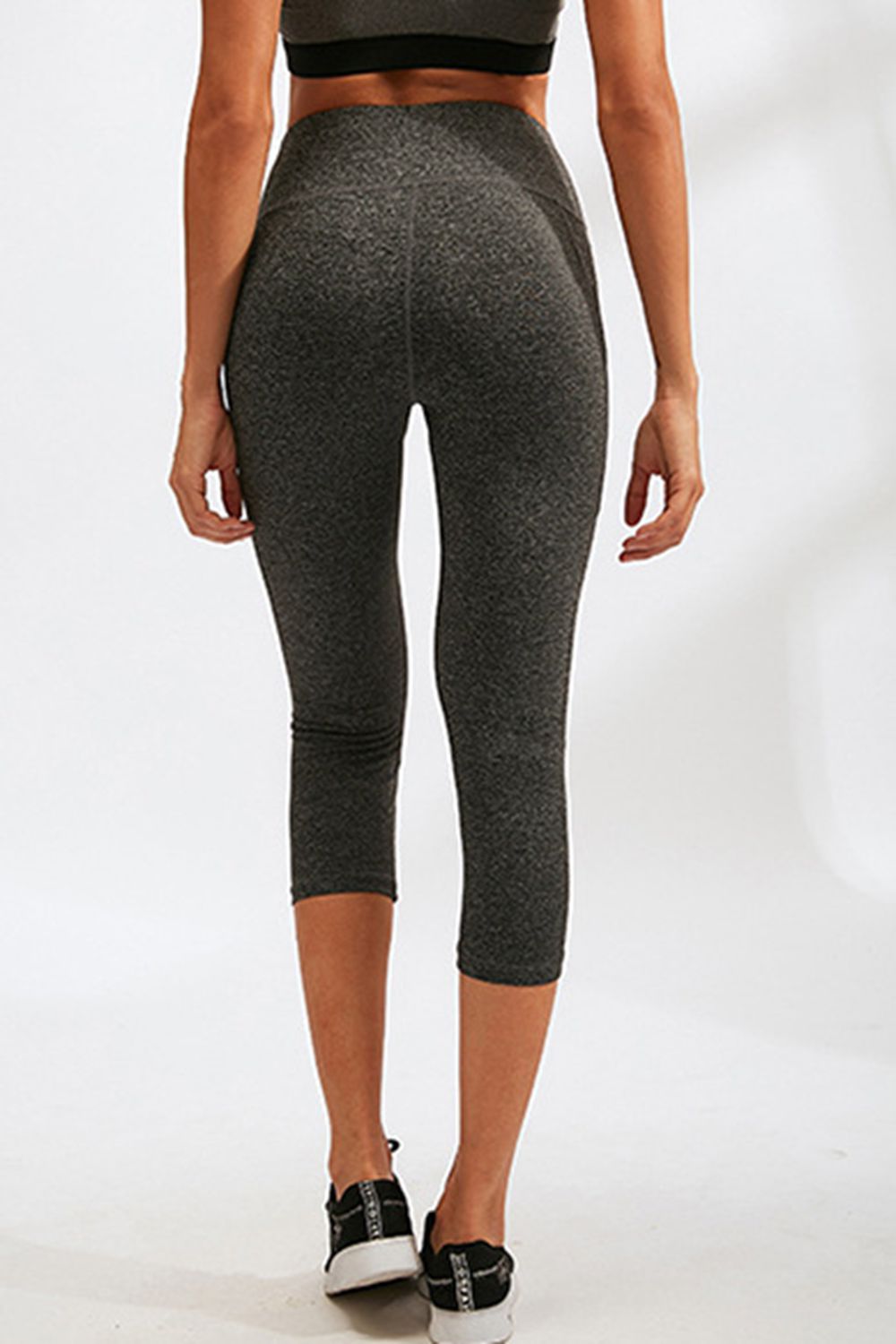 Slim Fit Wide Waistband Active Leggings with Pockets - The Boutie Shop