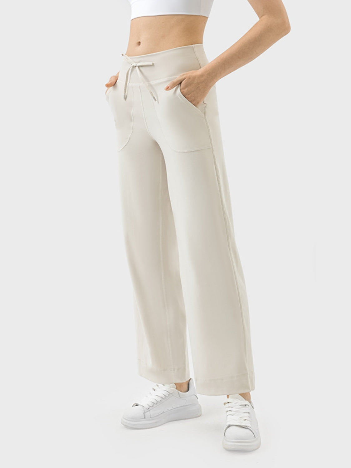 Millennia Drawstring Active Pants with Pockets - The Boutie Shop