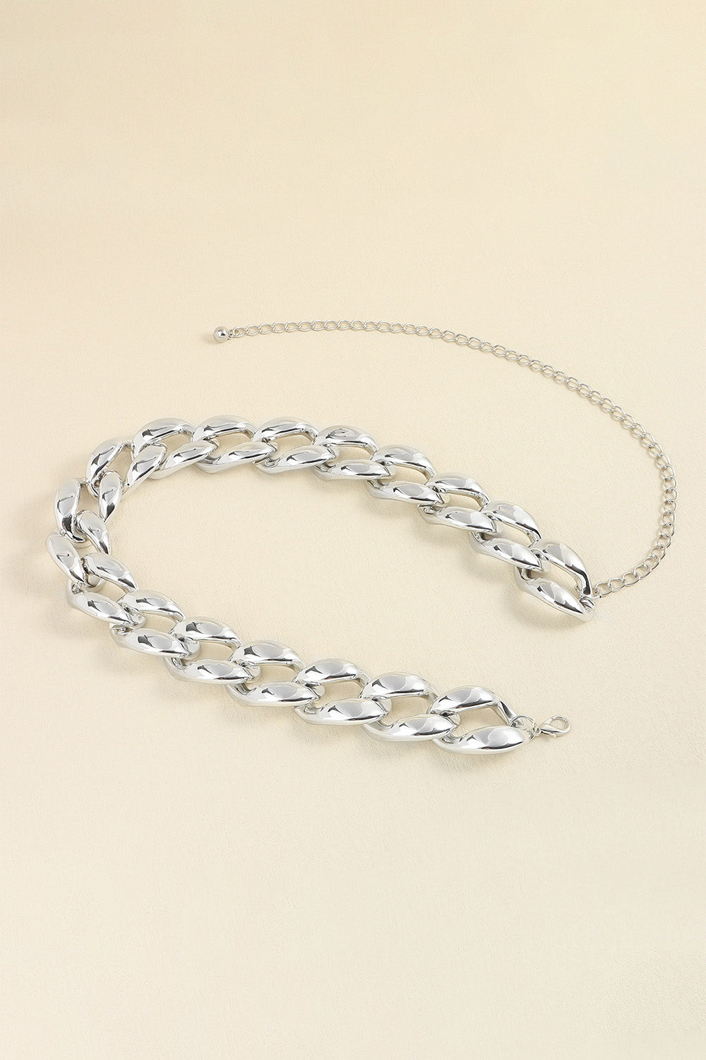 1.2" Width Acrylic Curb Chain Belt - The Boutie Shop