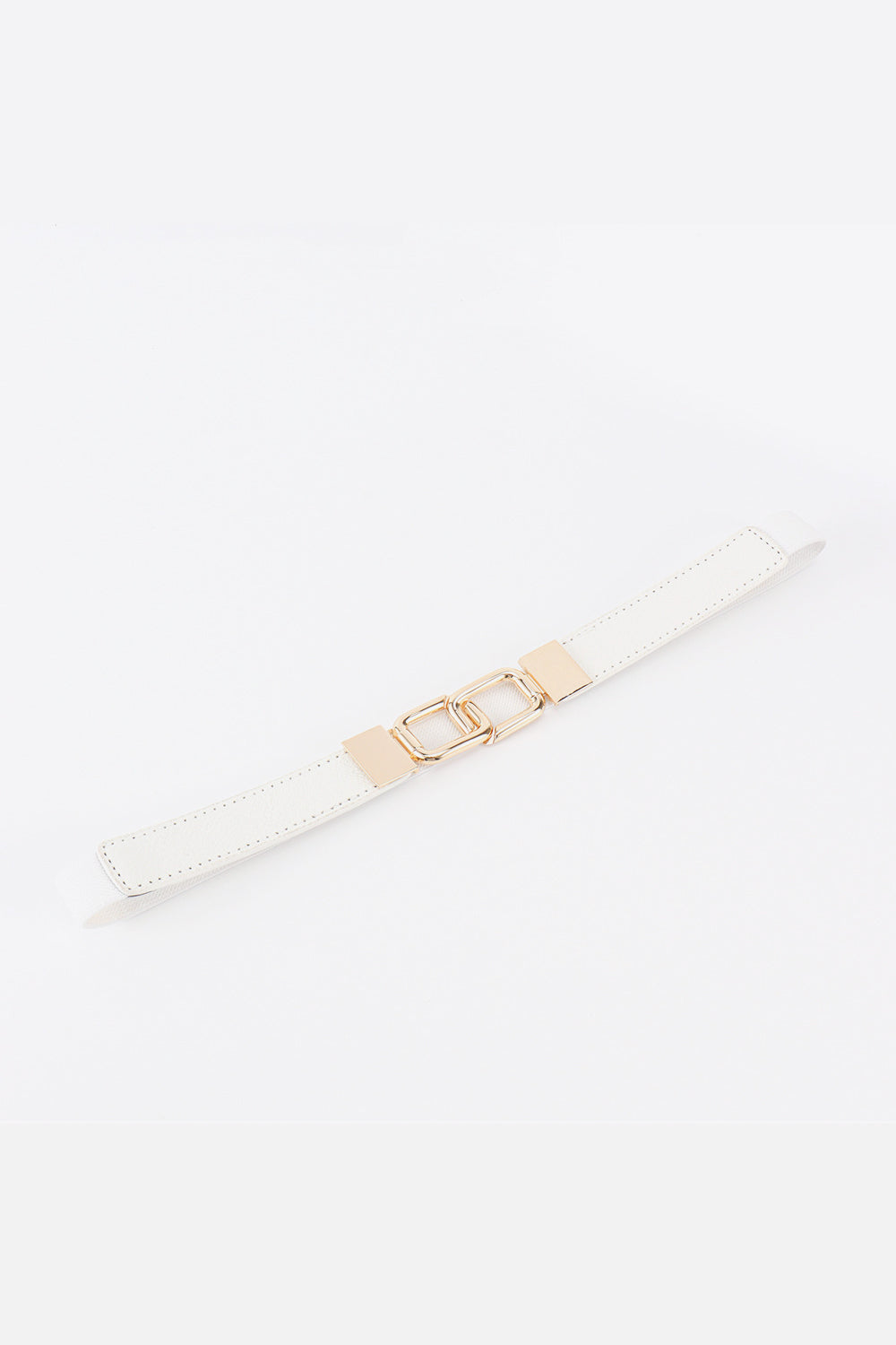 Geometric Double Buckle Elastic Belt - The Boutie Shop