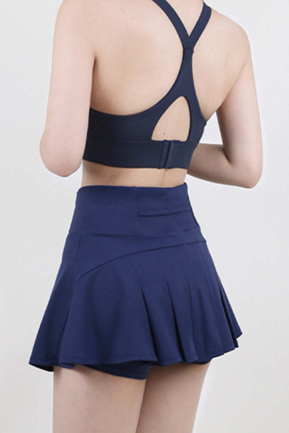 High Waist Pleated Active Skirt - The Boutie Shop