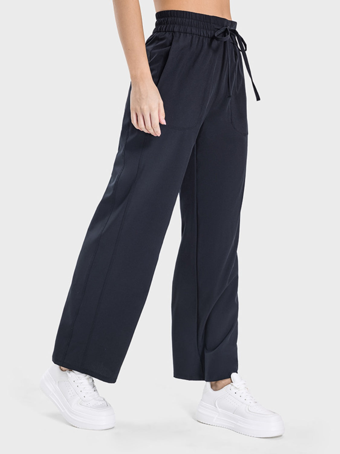 Millennia Drawstring Pocketed Active Pants - The Boutie Shop