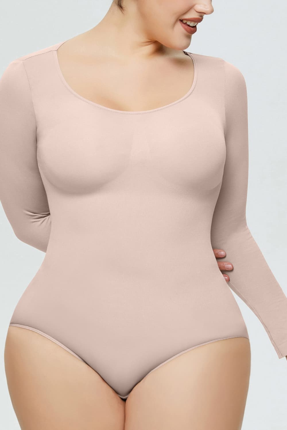 Long Sleeve Shaping Bodysuit - The Boutie Shop