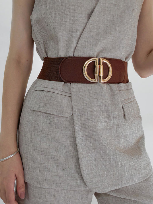 D Buckle Elastic Belt - The Boutie Shop