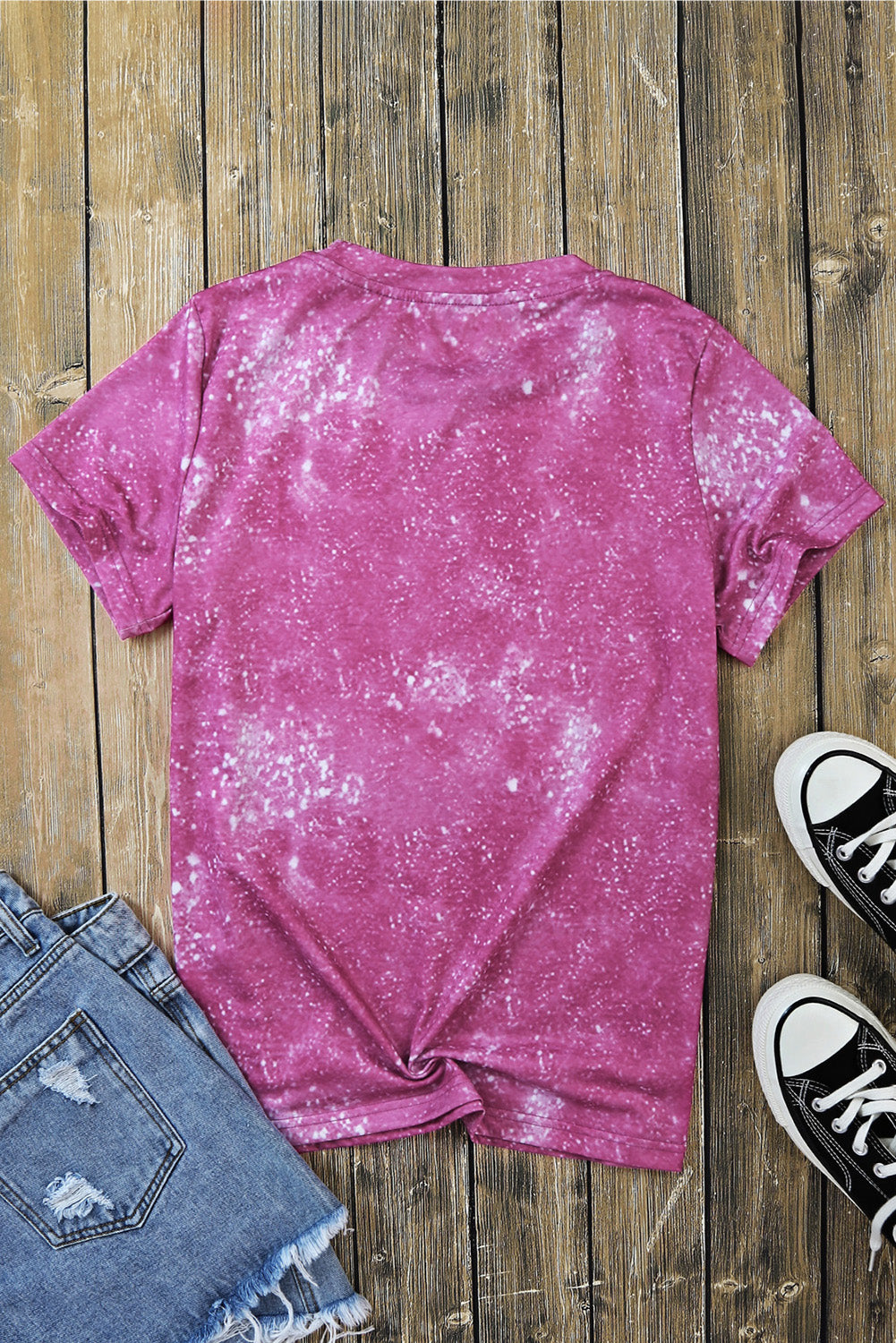 Strawberry Round Neck Short Sleeve T-Shirt - The Boutie Shop