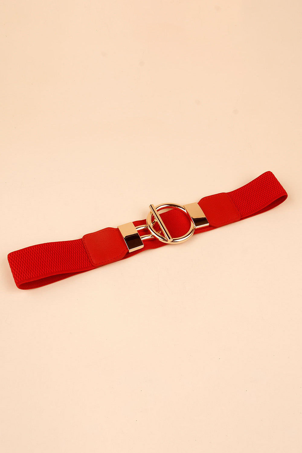 Circle Shape Buckle Zinc Alloy Buckle PU Leather Belt - The Boutie Shop