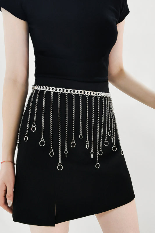 Fringe Chain Alloy Belt - The Boutie Shop