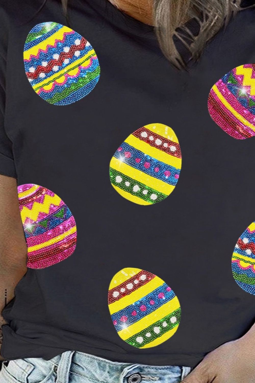 Plus Size Easter Round Neck Short Sleeve T-Shirt - The Boutie Shop