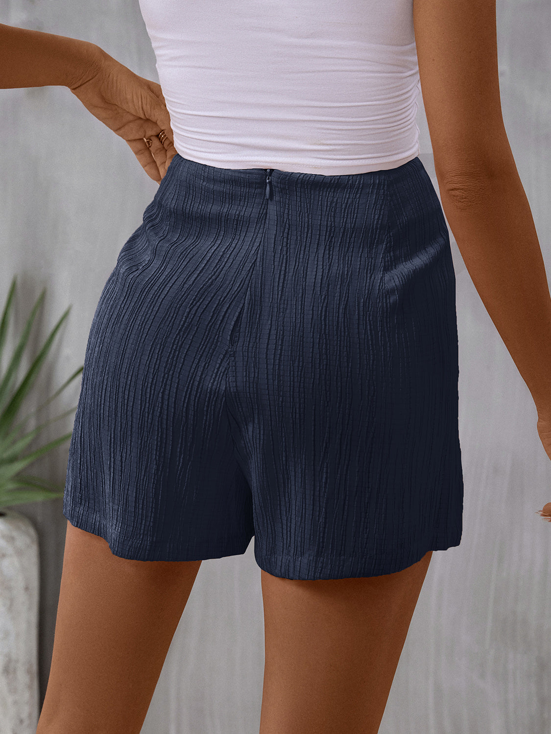 Perfee Tied High Waist Skort - The Boutie Shop