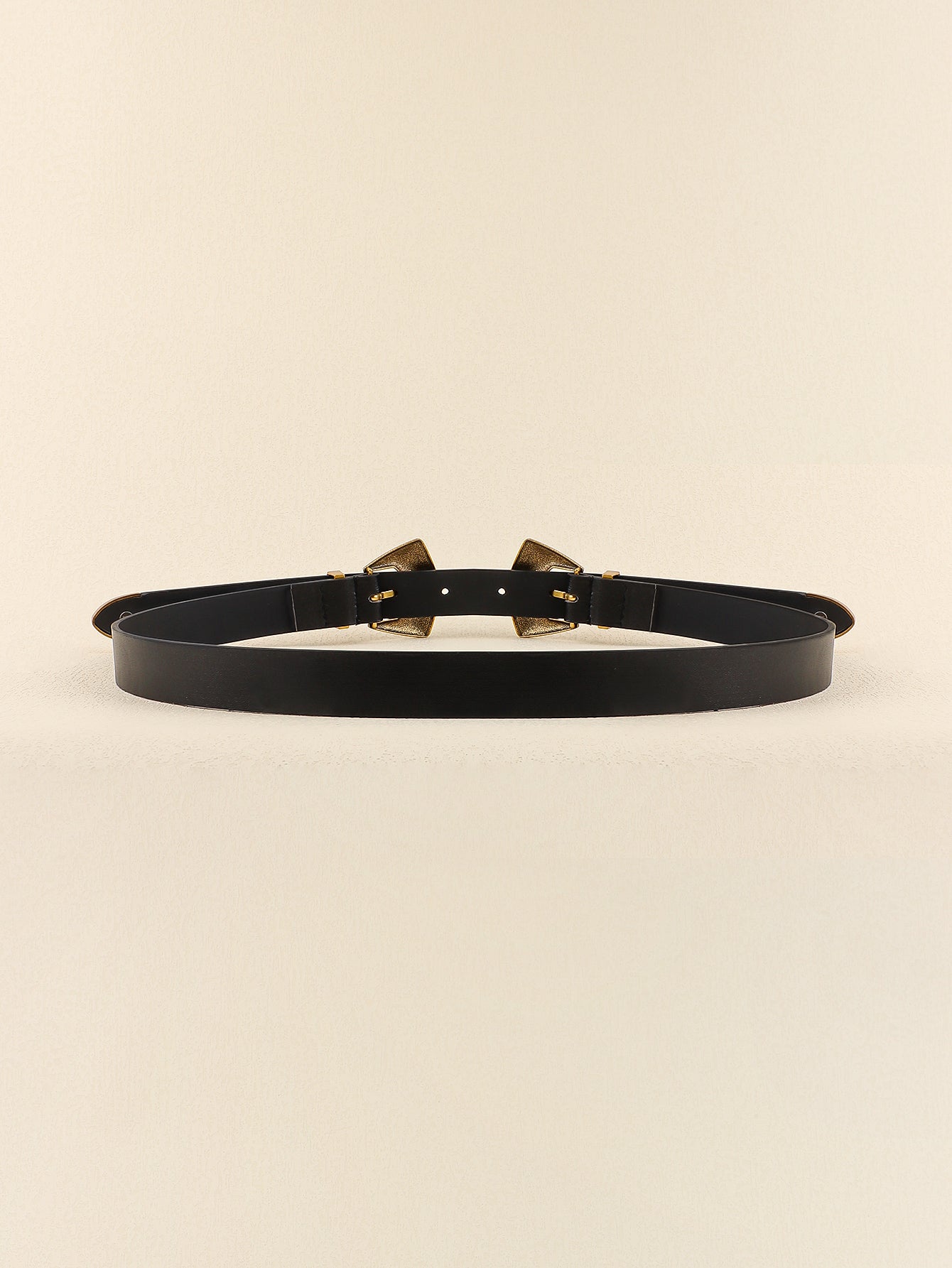 Double Buckle PU Leather Belt - The Boutie Shop