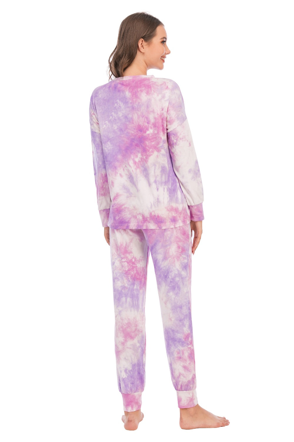 Tie-Dye Top and Pants Lounge Set - The Boutie Shop