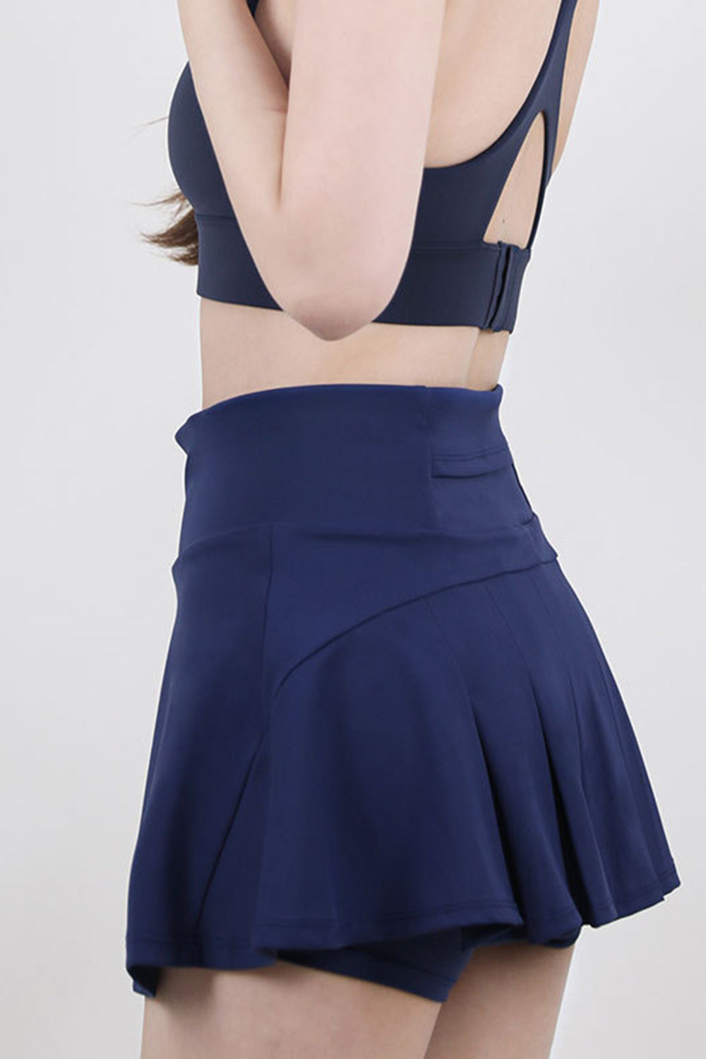 High Waist Pleated Active Skirt - The Boutie Shop