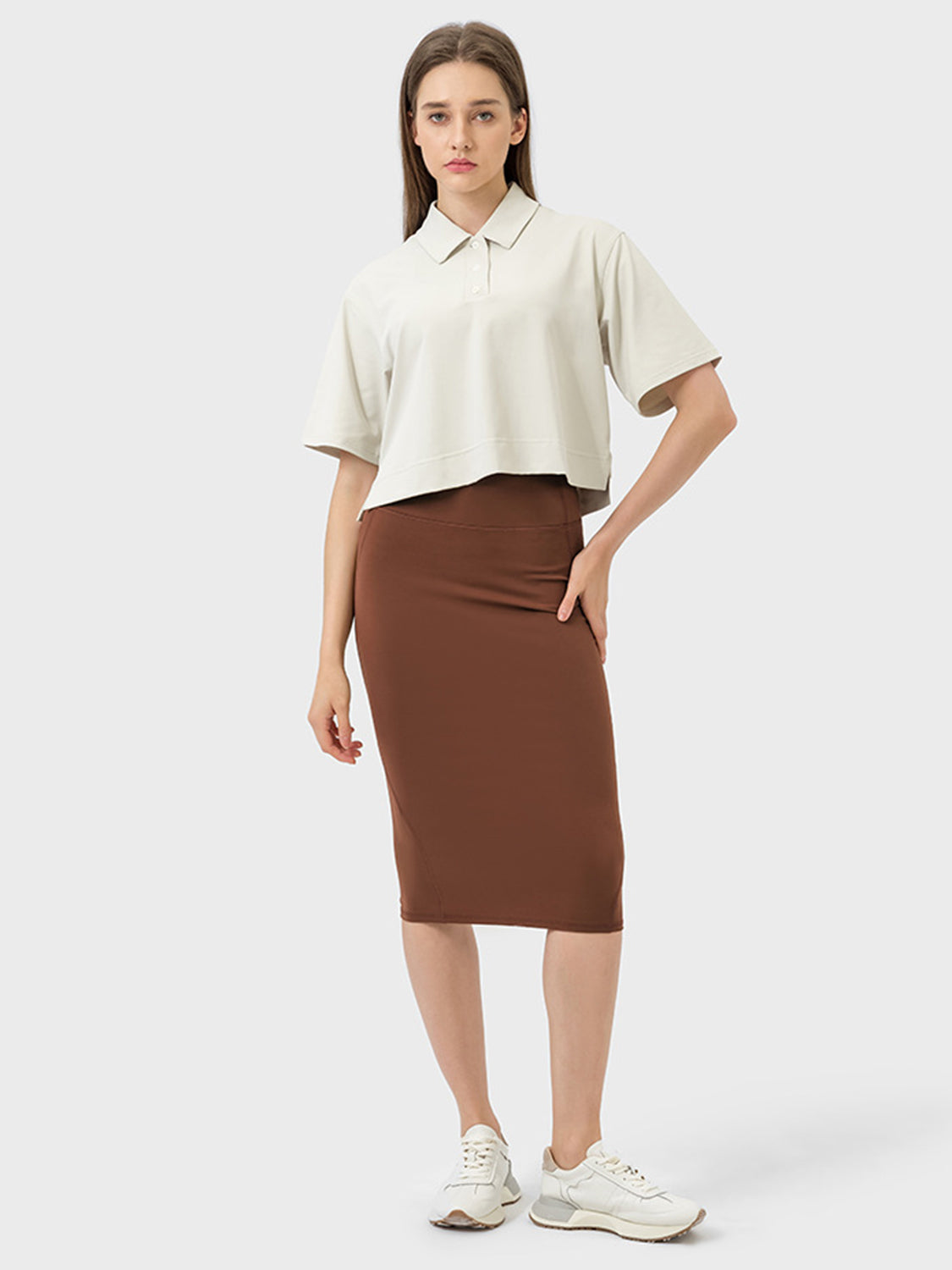 Millennia Slit Wrap Active Skirt - The Boutie Shop