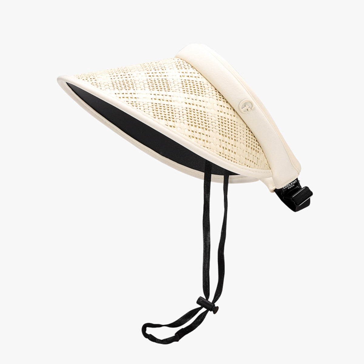 Solid Adjustable Weave Visor - The Boutie Shop