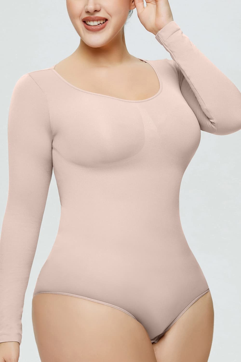 Long Sleeve Shaping Bodysuit - The Boutie Shop