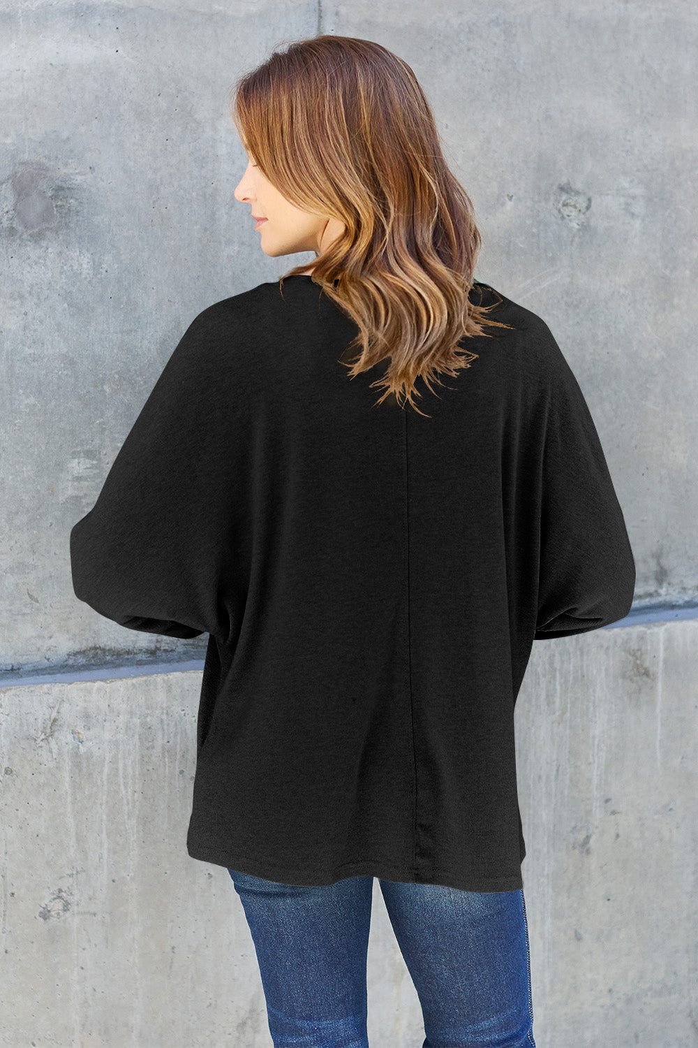 Double Take Full Size Round Neck Long Sleeve T-Shirt - The Boutie Shop