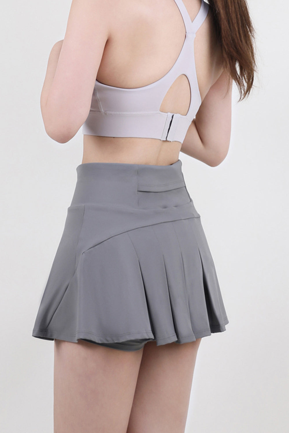 High Waist Pleated Active Skirt - The Boutie Shop