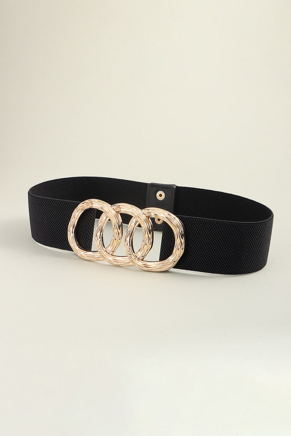 Zinc Alloy Buckle Elastic Wide Belt - The Boutie Shop