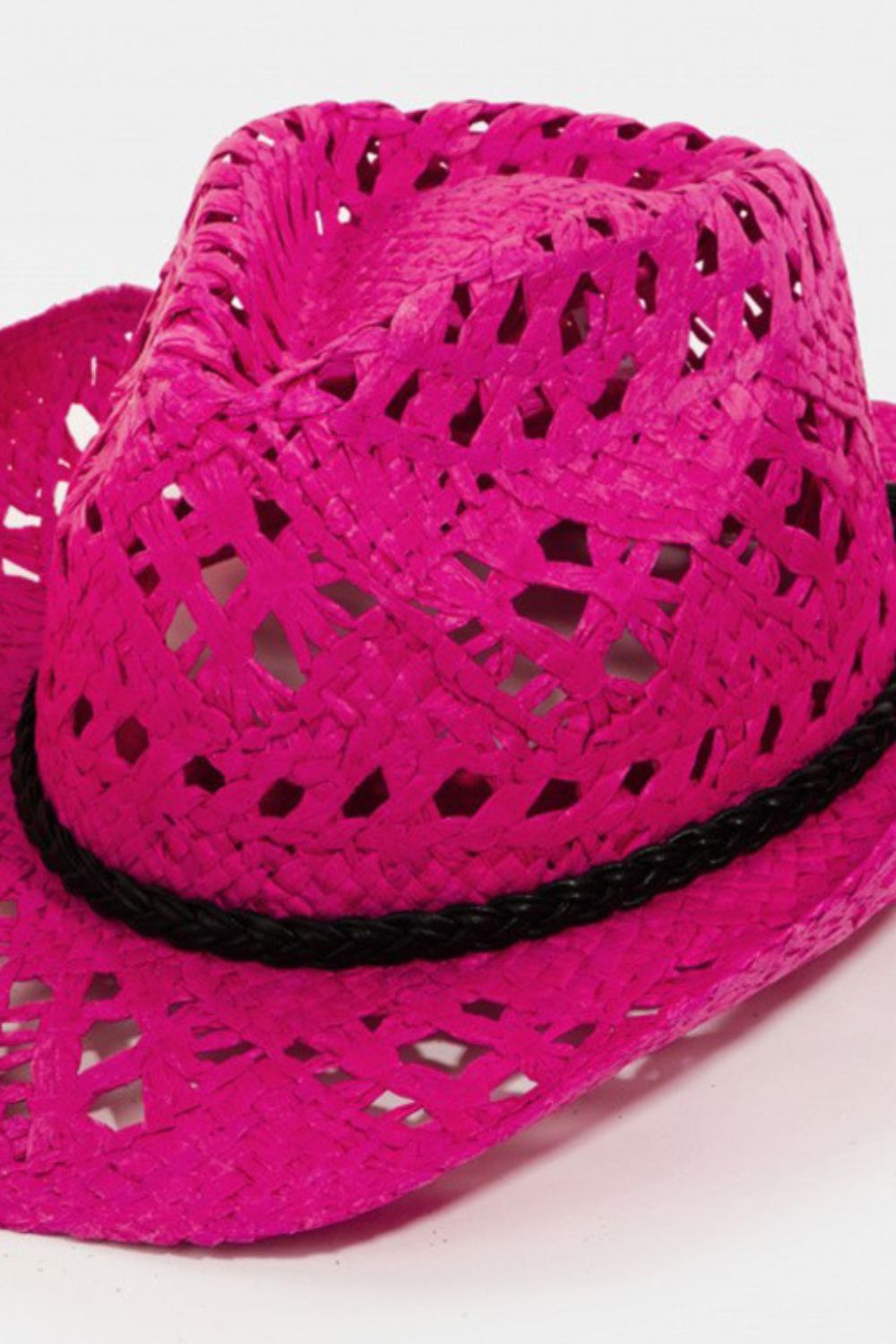 Fame Cutout Wide Brim Hat - The Boutie Shop