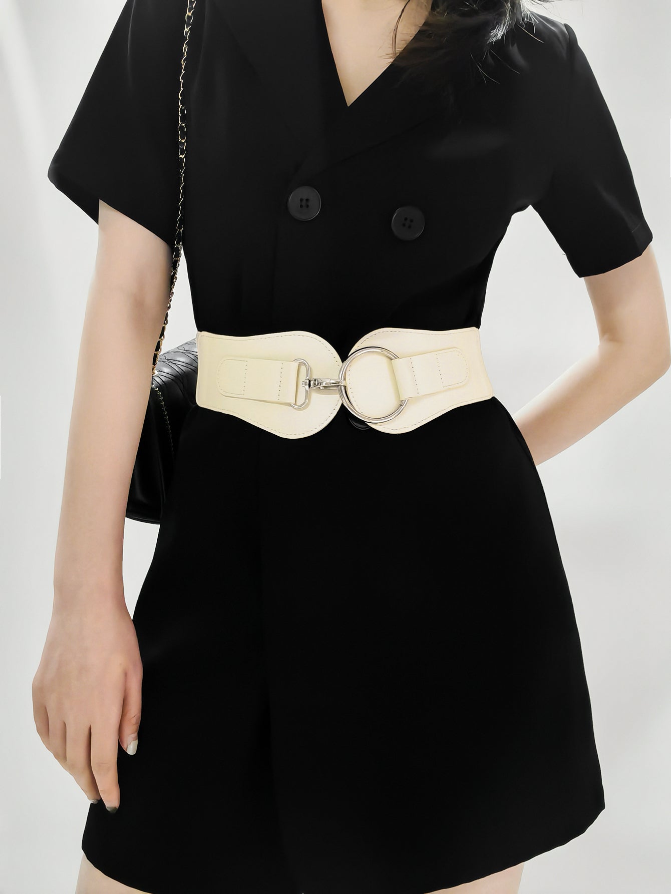 PU Elastic Wide Belt - The Boutie Shop