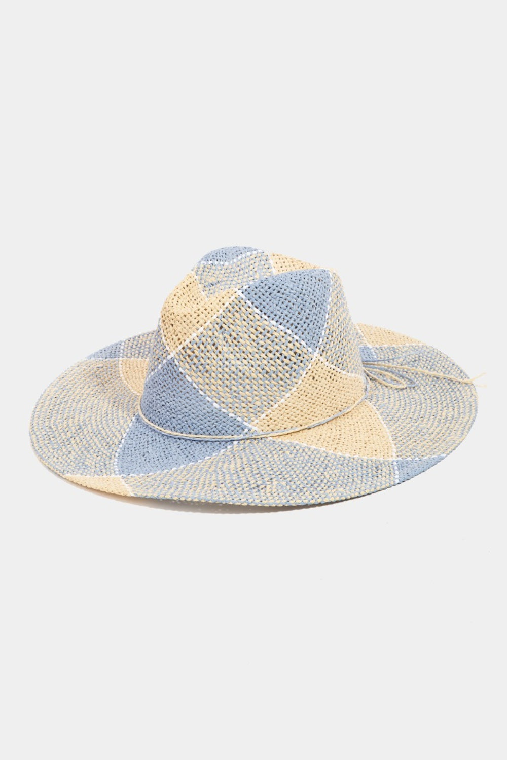 Fame Contrast Straw Braid Hat - The Boutie Shop