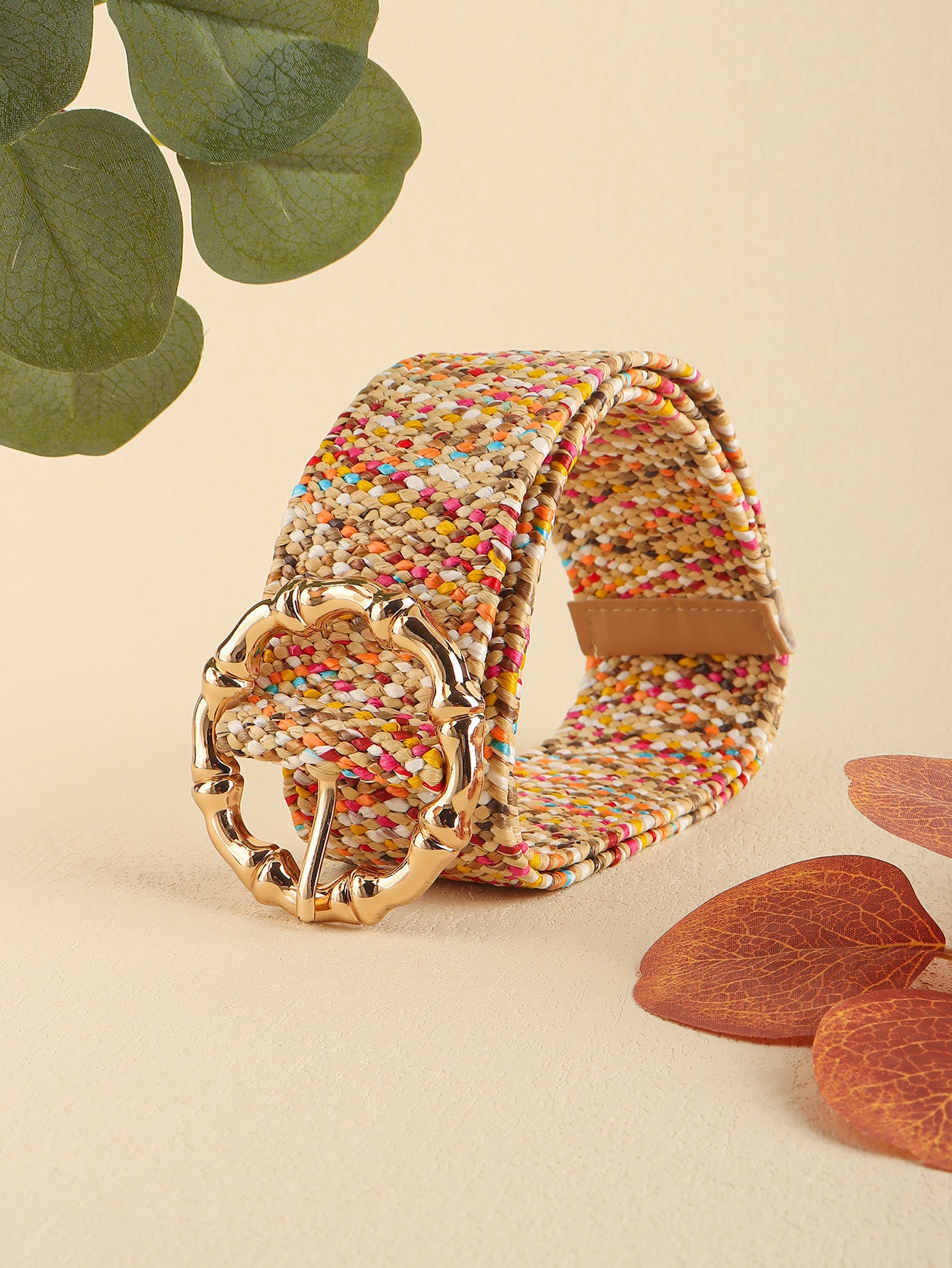 Multicolored Wide Belt - The Boutie Shop