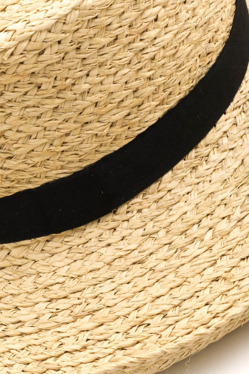 Fame Wide Brim Straw Weave Hat - The Boutie Shop