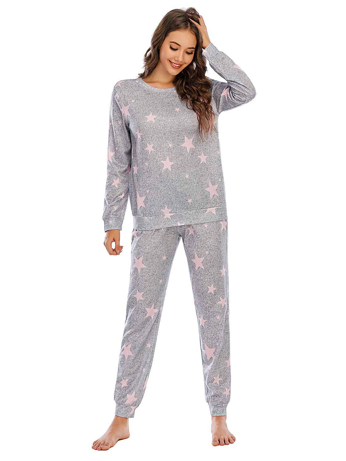 Star Top and Pants Lounge Set - The Boutie Shop