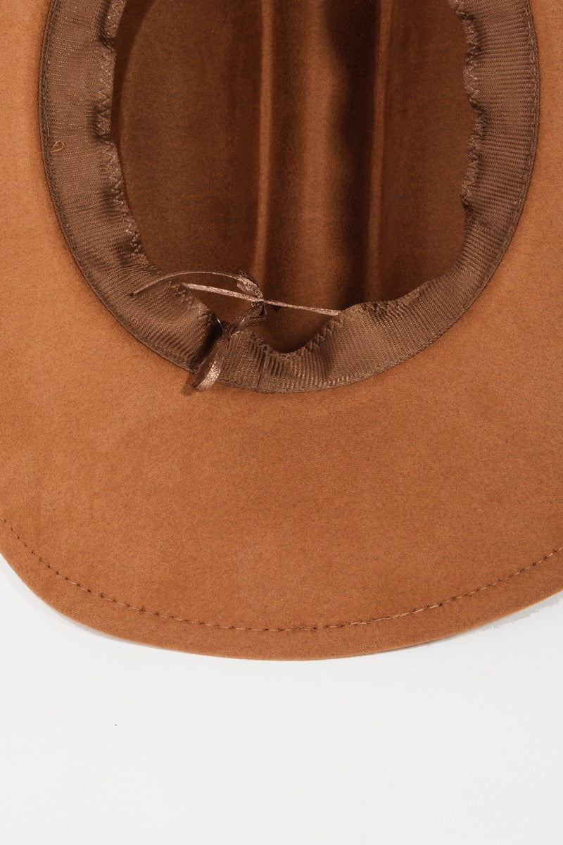 Fame Solid Wide Brim Hat - The Boutie Shop