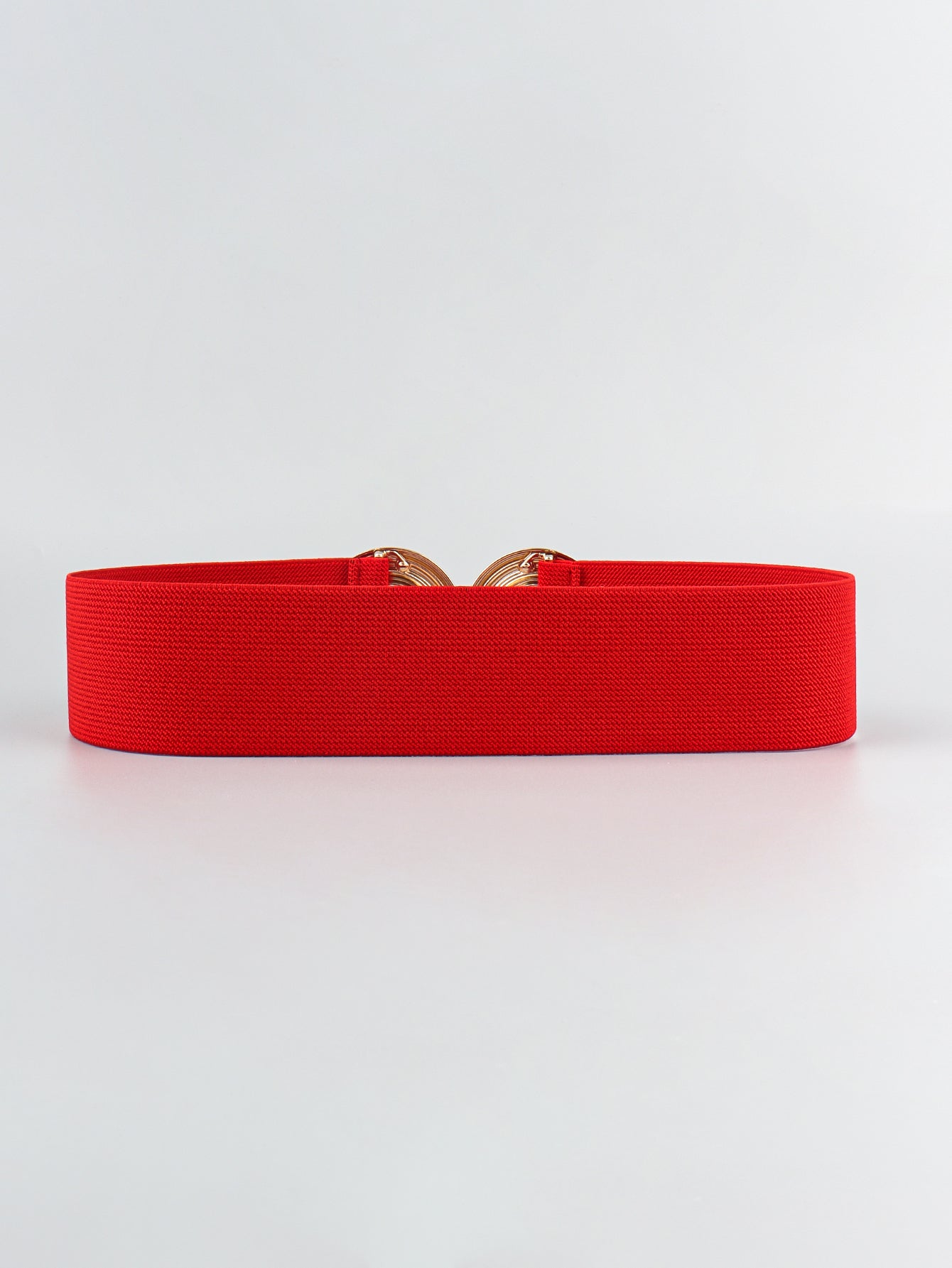 Geometric Buckle Elastic Wide Belt - The Boutie Shop