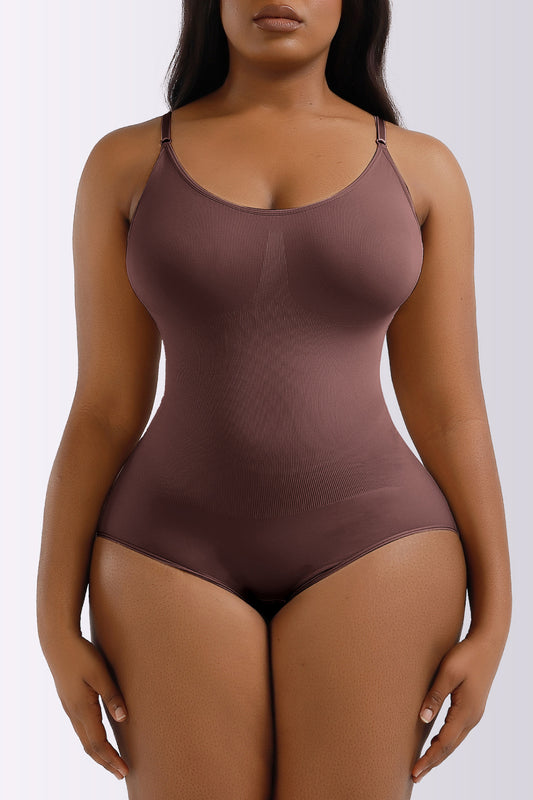 Full Size Spaghetti Strap Shaping Bodysuit - The Boutie Shop