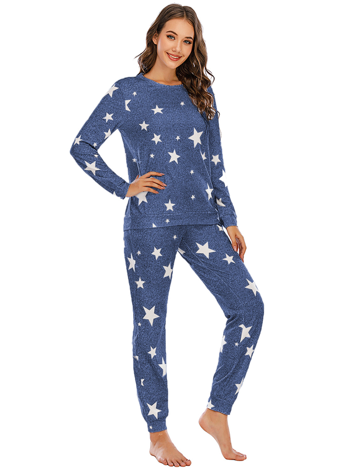 Star Top and Pants Lounge Set - The Boutie Shop